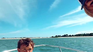 Blonde Hentai Raceplayer MILF Lilly Gaddis Fishes in Bikini on Boat