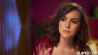 Slim Brunette Freya Parker & Charming Blonde Amber Moore Make Each Other Cum In Hot Lesbian Duo