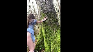Amateur teen girlfriend outdoor action with anal and cumshot