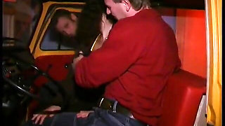 Angie the horny bastard fucks on the bus