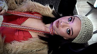 Scarlett Bloom and Madison share a big bed to sleep