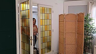 I catch my Foreign friend Masturbating in my panty and I