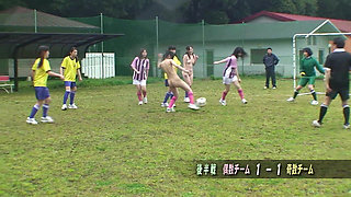 Japanese Soccer Babe's Hairy Pussy Slammed Hard - Huge Creampie Explosion!