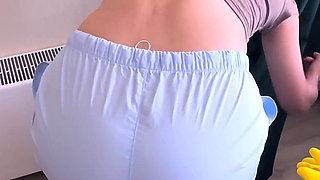 Asian Cleaning Lady Let Me Fuck Her