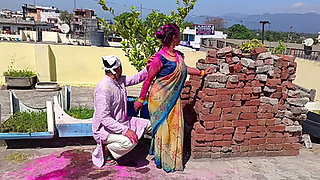 Holi XXX Outdoor Fucking With My Friends Step Sister