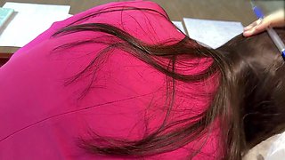 Last day of school handjob under the table from my classmate Marshmallowsweet