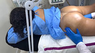 Lesbian Doctors Demand for Wide Leg Spread Triggers Hardcore Fucking for Padrastoasasin
