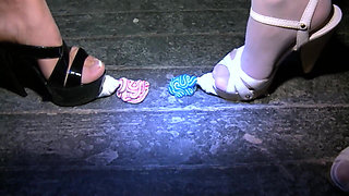 German Domination Blonde Sluts in Cage and Bathroom